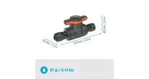 Afsluit- en reguleerventiel 13 mm (1/2") - afbeelding 4