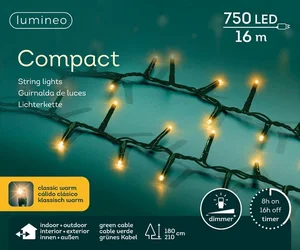 LUMINEO TREE LIGHTS Compact rice l1600cm-750l grn/classic warm - afbeelding 1