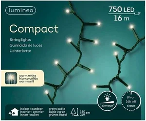 LUMINEO TREE LIGHTS Compact rice l1600cm-750l groen/warm wit - afbeelding 1