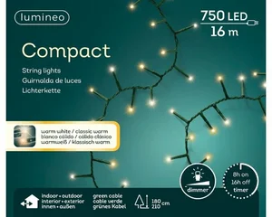 LUMINEO TREE LIGHTS Compact rice l16m-750l groen/warm white/classic warm - afbeelding 1