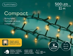 LUMINEO TREE LIGHTS Compact ricel.led 1100cm-500l classic warm - afbeelding 1