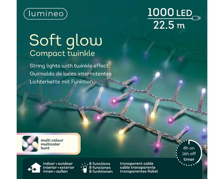 LUMINEO TREE LIGHTS Led compact l22,50m 1000l transparant/multi - afbeelding 1