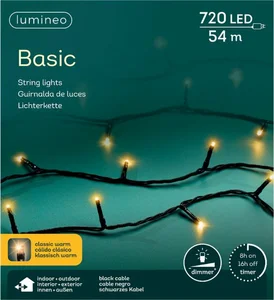 LUMINEO TREE LIGHTS Rice led bu l54m-720l zwart/classic warm - afbeelding 1