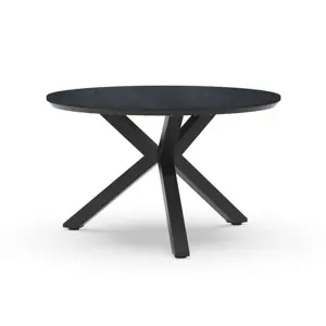 Orbital Dining Table Trespa Graphite 120 cm Ø Charcoal - afbeelding 1