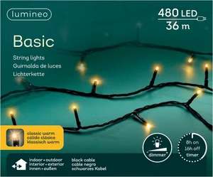 LUMINEO TREE LIGHTS Rice led bu l36m-480l zwart/classic warm - afbeelding 1