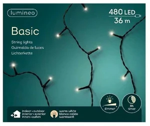 LUMINEO TREE LIGHTS Rice led bu l36m-480l zwart/warm white - afbeelding 1