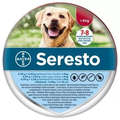 Seresto Vlooien-/Tekenband Hond Groot vanaf 8kg