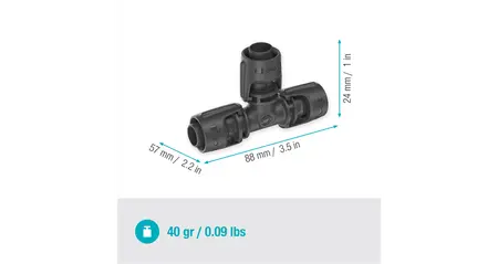 T-stuk 13 mm (1/2") - afbeelding 4