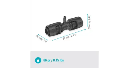 T-stuk 1/2” – 3/16" - afbeelding 4