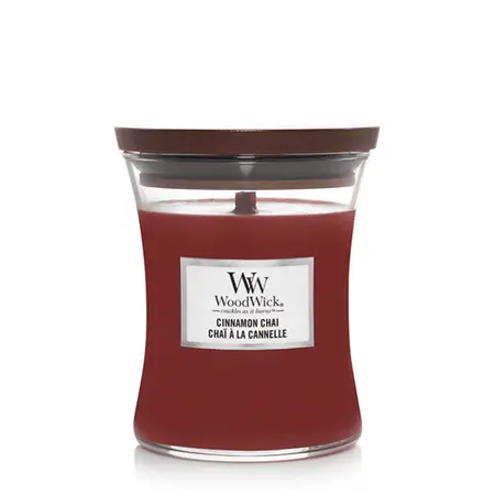 WoodWick candle Cinnamon Chai Medium Candle