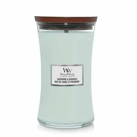 WoodWick candle Sagewood & Seagrass Large Candle