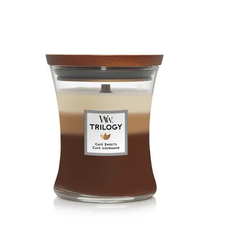 WoodWick candle Trilogy Café Sweets Medium Candle